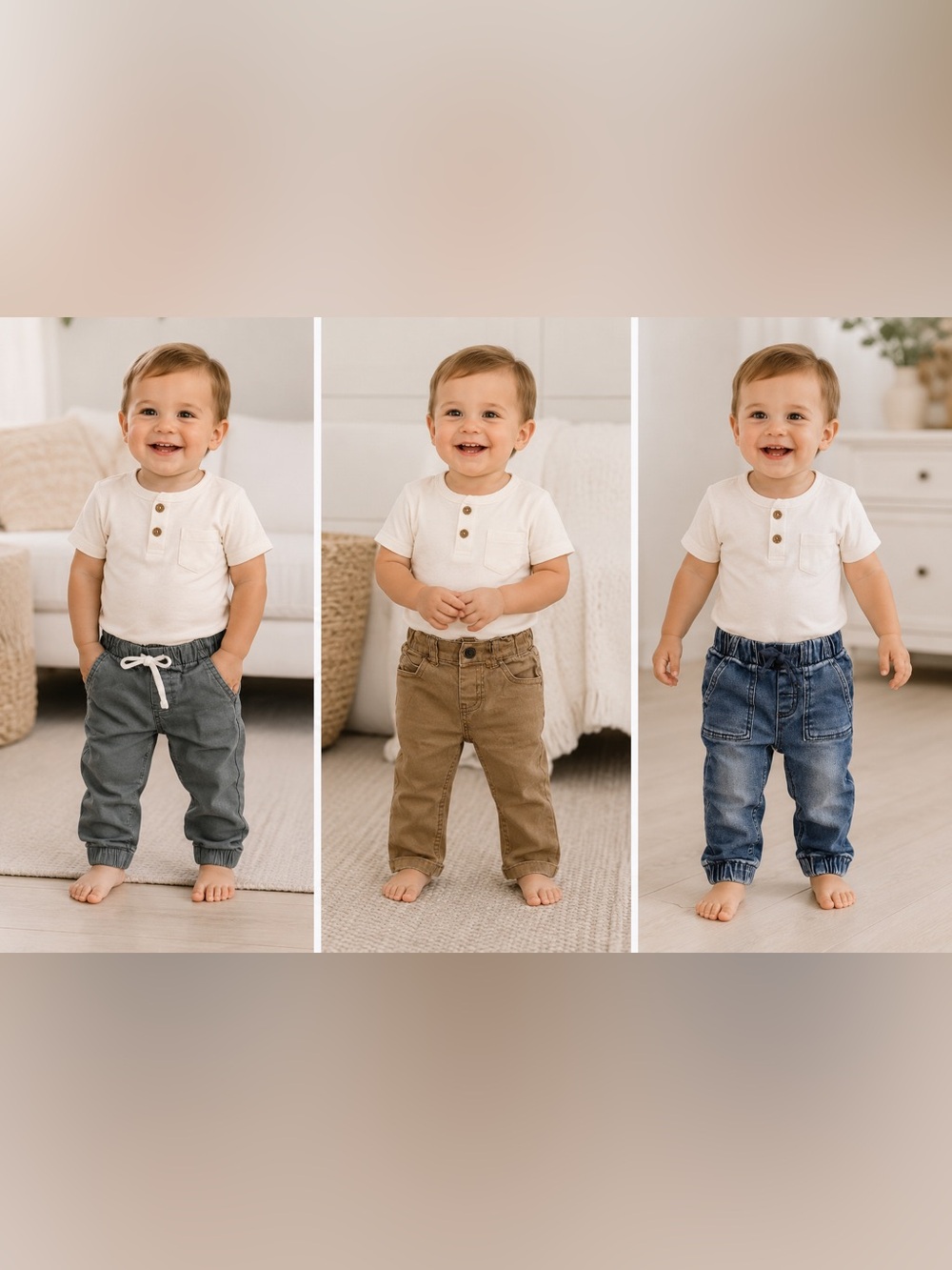 Toddler Boy Pants Bundle Set - Size 12 Months